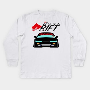 S13 Silvia Nissan Drift Car Initial D Akins Speedstar Drift King Takumi Fujiwara Fast X Kids Long Sleeve T-Shirt